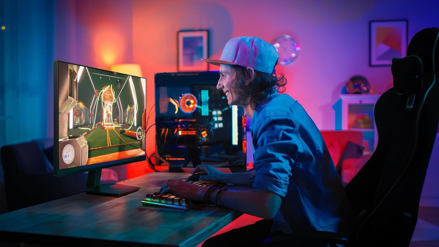 Philips 27M2N3200NF 27 Inch FHD Monitor, 144Hz, IPS, 1ms MPRT, Adaptive Sync, G-Sync Comp., HDR10, 1920x1080