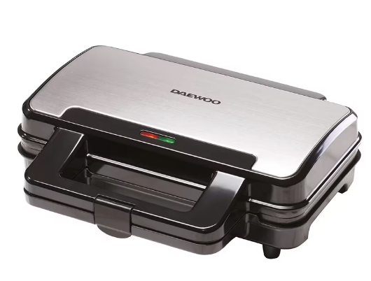 Daewoo Deep Fill Sandwich Toaster 900W, Non-Stick Toastie Maker