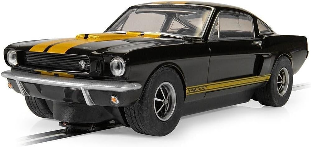 Scalextric C4542 Shelby Mustang GT350H Hertz Edition, Black and Gold