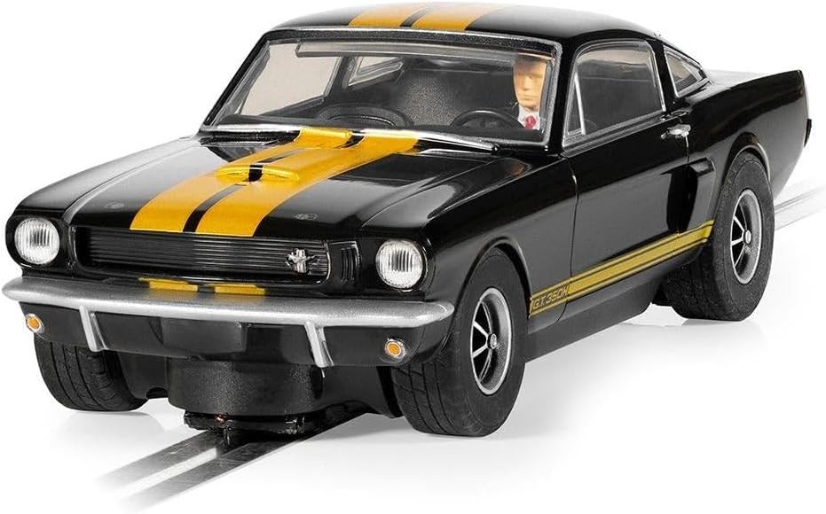 Scalextric C4542 Shelby Mustang GT350H Hertz Edition, Black and Gold