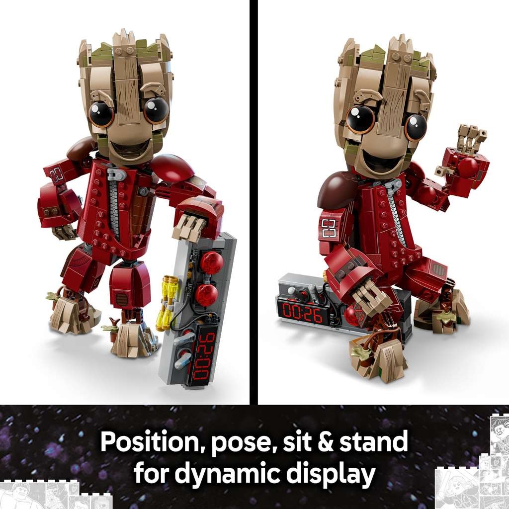 LEGO Marvel Ravager Jumpsuit Groot (76341), for 10+ year olds