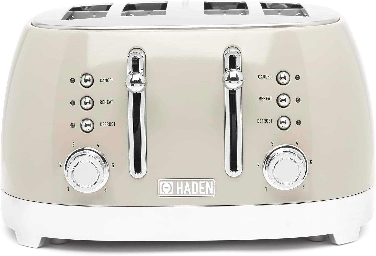 Haden Bristol 4 Slice Temp Control Wide Slots Toaster Putty