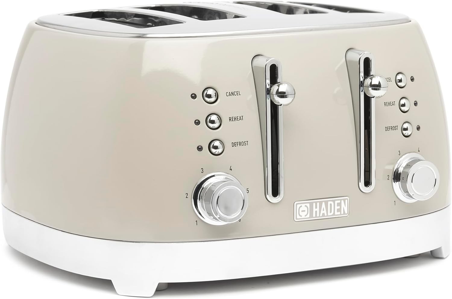 Haden Bristol 4 Slice Temp Control Wide Slots Toaster Putty