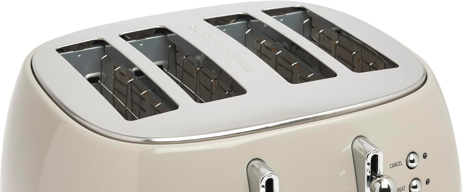 Haden Bristol 4 Slice Temp Control Wide Slots Toaster Putty