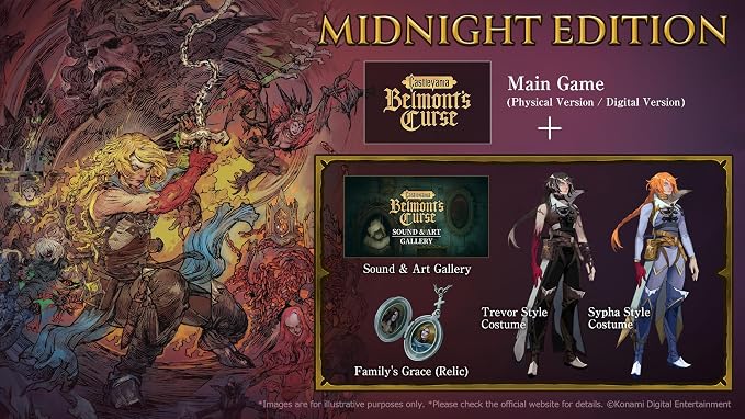 Castlevania: Belmont’s Curse-Midnight Edition Steelbook Bundle - PS5 / Xbox Series X & Nintendo Switch