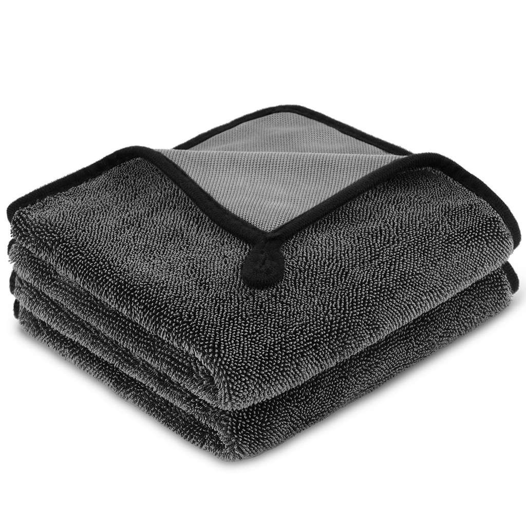 Microfibre Car Drying Cloth, 40 x 40 cm, 650GSM, 2 Pack