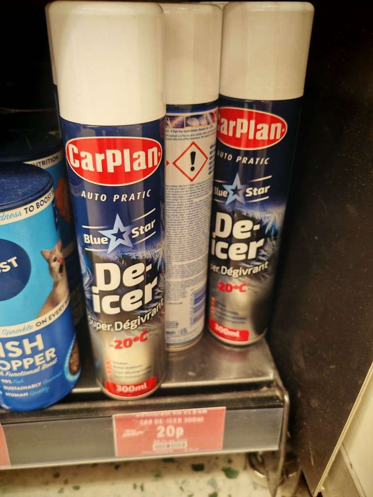 CarPlan Blue Star De-Icer 300ml, handy instore Grimsby