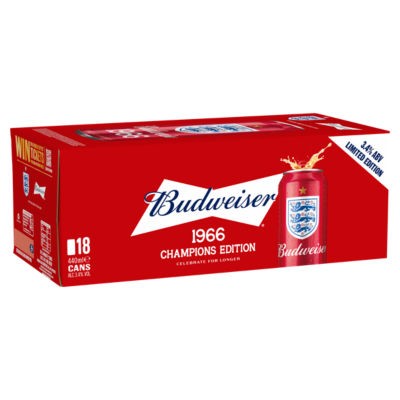 Budweiser Limited Edition 18 x 440ml 3.4% ABV