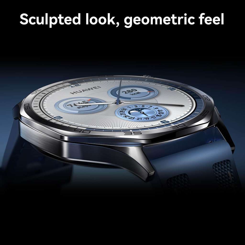 Huawei Watch GT 5 46mm Smartwatch, Like New, Blue, Black
