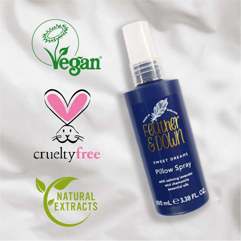 Feather and Down Pillow Spray Duo, Sleep Gift Set with Lavender Mist and Breathe Well Blend