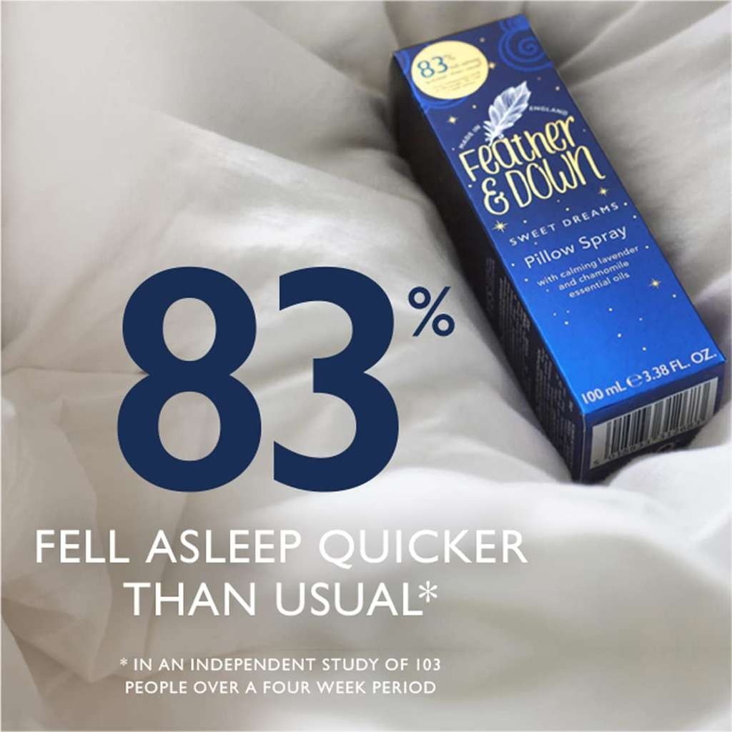 Feather and Down Pillow Spray Duo, Sleep Gift Set with Lavender Mist and Breathe Well Blend