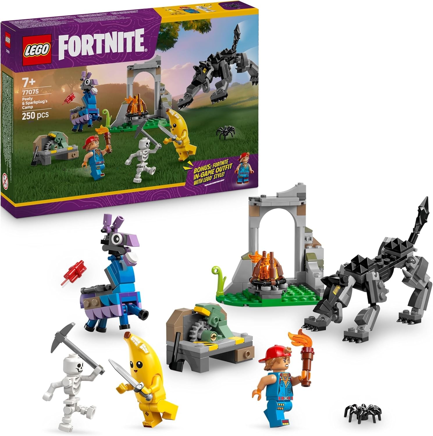 LEGO Fortnite Peely and Sparkplug's Camp Toy 77075