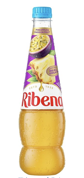2 x Ribena Pineapple and Passion Fruit Juice 850ml - Price At Checkout - £2.55 / £2.33 with Max S&S