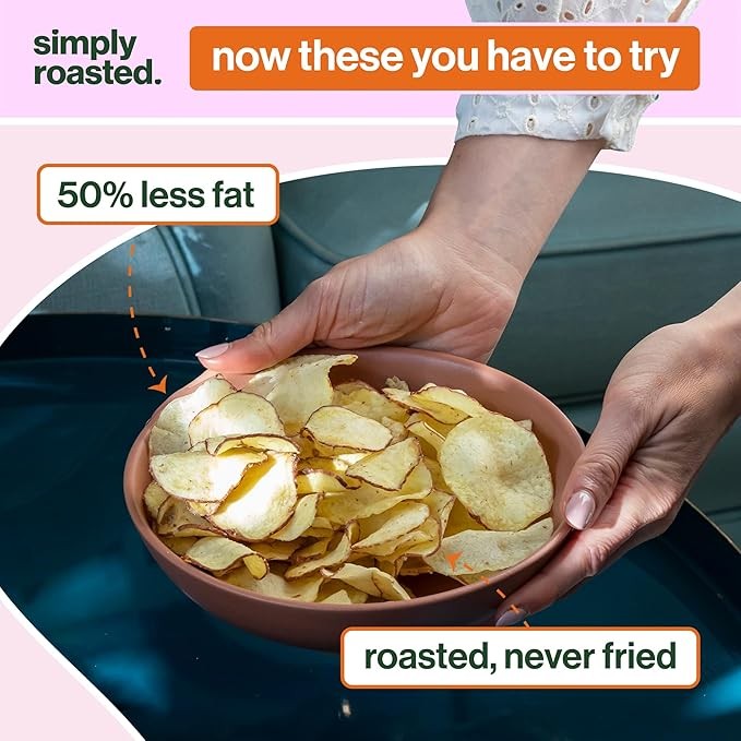 Simply Roasted Ultimate Mixed, 12 x 93g Sharer Bags, 50% Less Fat, Under 99 Calories Per Serve, Gluten & Allergen-Free, Amazon.co.uk