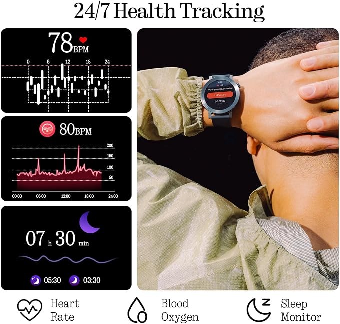 CMF by Nothing Watch 3 Pro Smartwatch, 1.43 inch AMOLED Display, 13 days Battery Life, Dual-band GPS, Bluetooth Calls with AI Noise Reduction, Advanced Heart Rate and Sleep Monitoring, Light Grey