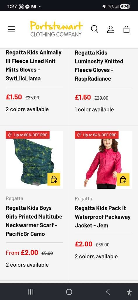Regatta & Dare2b clearance: jackets from £2, plus up to 98% off for men, women, kids