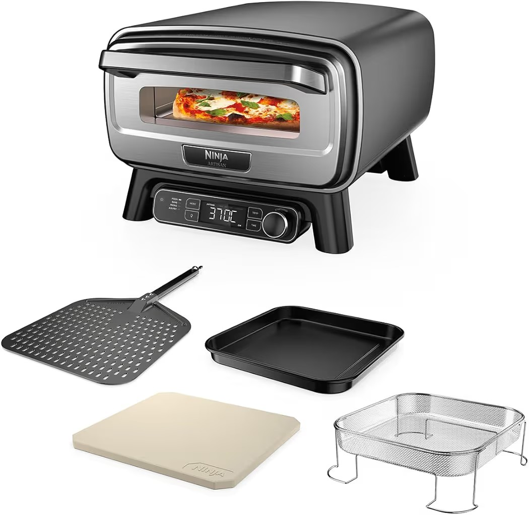 Ninja Artisan Electric Outdoor Pizza Oven & Air Fryer, 4-in-1
