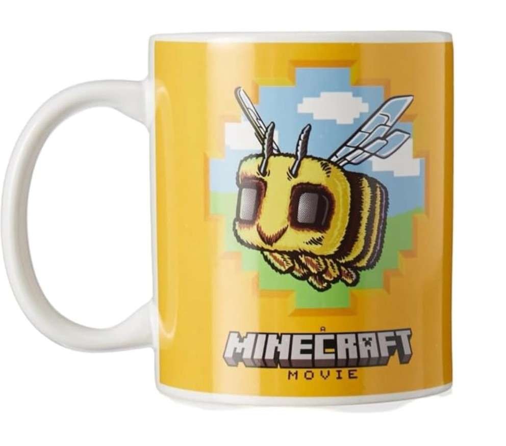 Nice official 'A Minecraft Movie' Bee yellow ceramic mug
