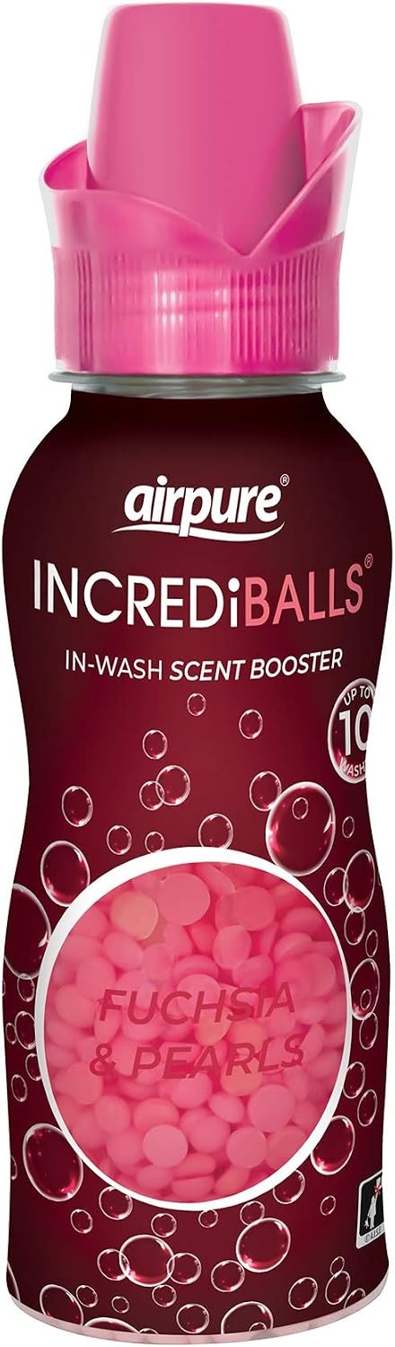 Airpure INCREDiBALLS in-Wash Scent Booster, 10 Washes, Fuchsia & Pearls Fragrance