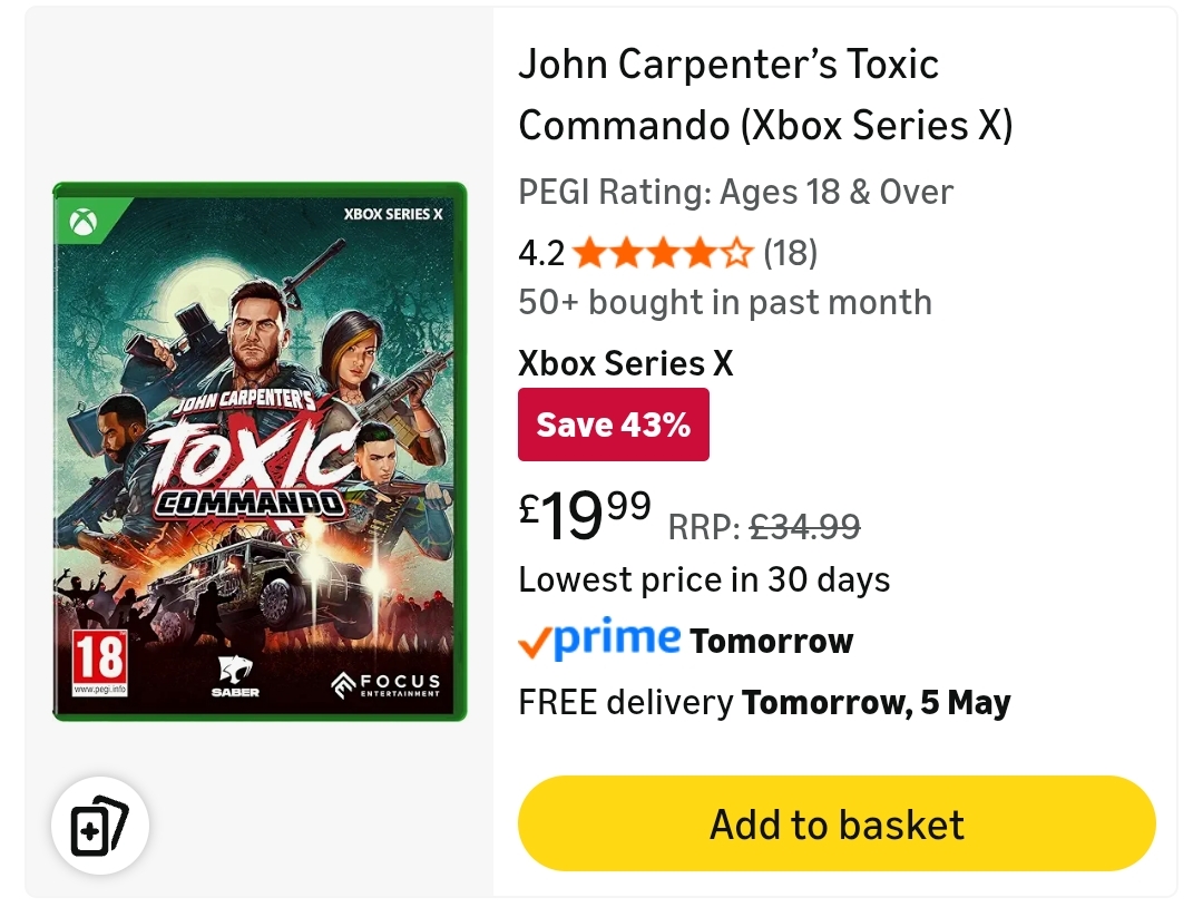 John Carpenter’s Toxic Commando Xbox Series X/PS5