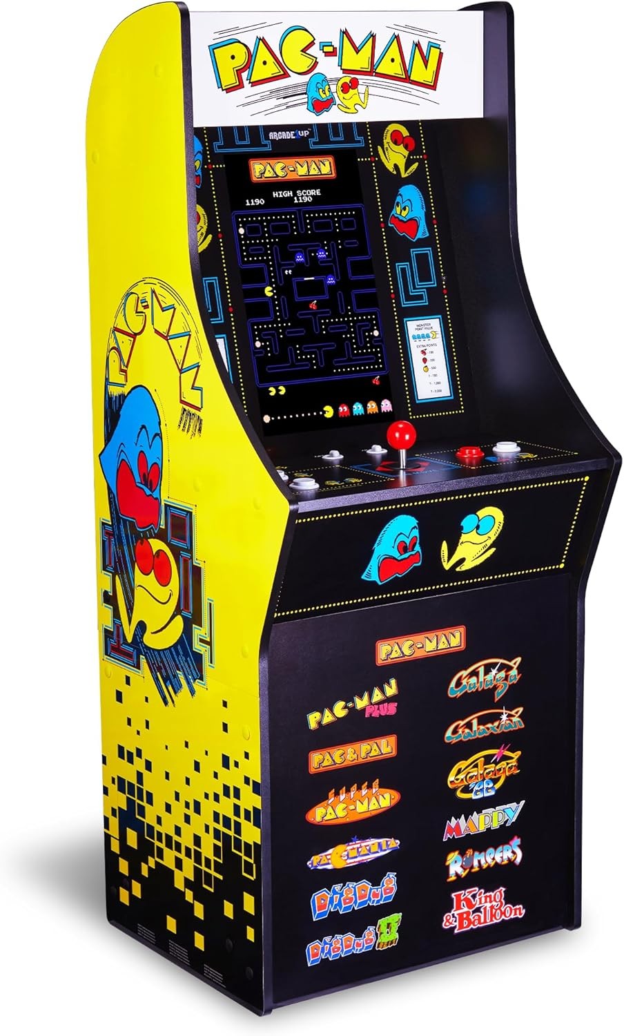 Arcade1Up Pac-Man Classic SE Arcade Game Machine, 1.22m Cabinet, 13 Games, 39.62cm IPS