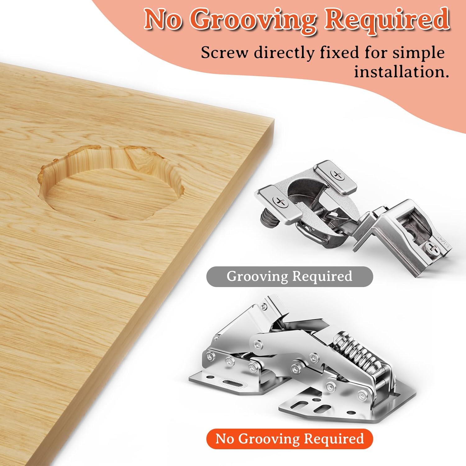 90 Degree Heavy Duty Soft Close Cabinet Flap Hinges