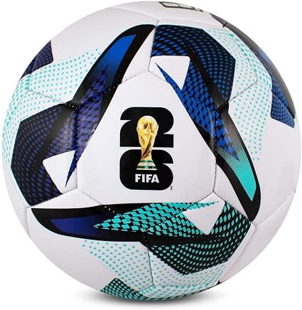 Hy-Pro Officially Licensed FIFA World Cup 2026 Size 5 Spectrum Football, Training Ball with Trophy Design & Host Nations Graphics