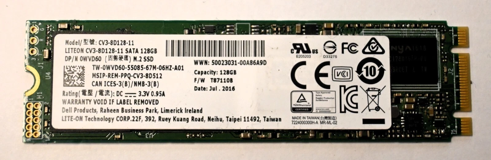 128GB M.2 SATA Hynix SanDisk 3.3V 6Gbps SSD Solid State Drive