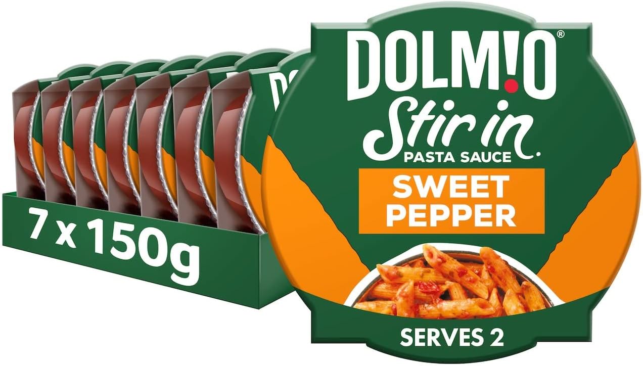 Dolmio Stir In Sweet Pepper Pasta Sauce, Bulk Multipack 7 x 150g pots