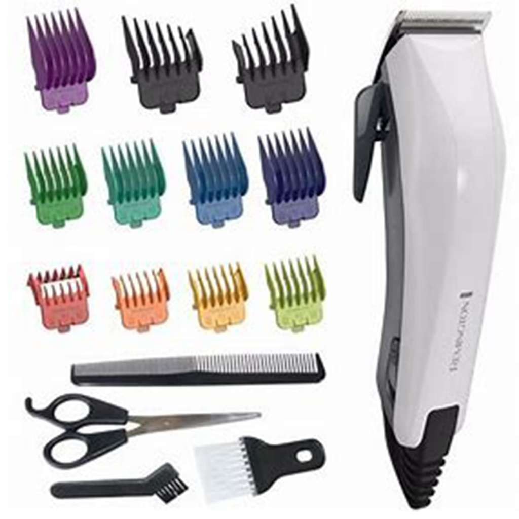 Remington Colour Cut Hair Clippers Kit (HC5035), corded, self-sharpening, comfort tip, voucher