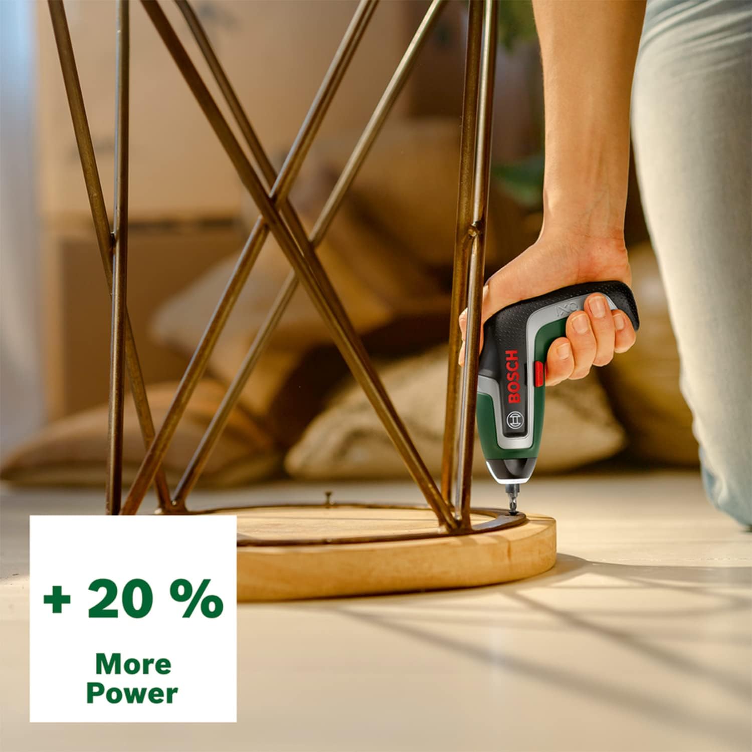 Bosch Compact Cordless Screwdriver IXO (7th Generation; 3.6V; 2.0Ah; 5.5Nm; with Micro-USB Cable; Compatible with IXO-Collection Attachments; Screws up to 190 Screws)