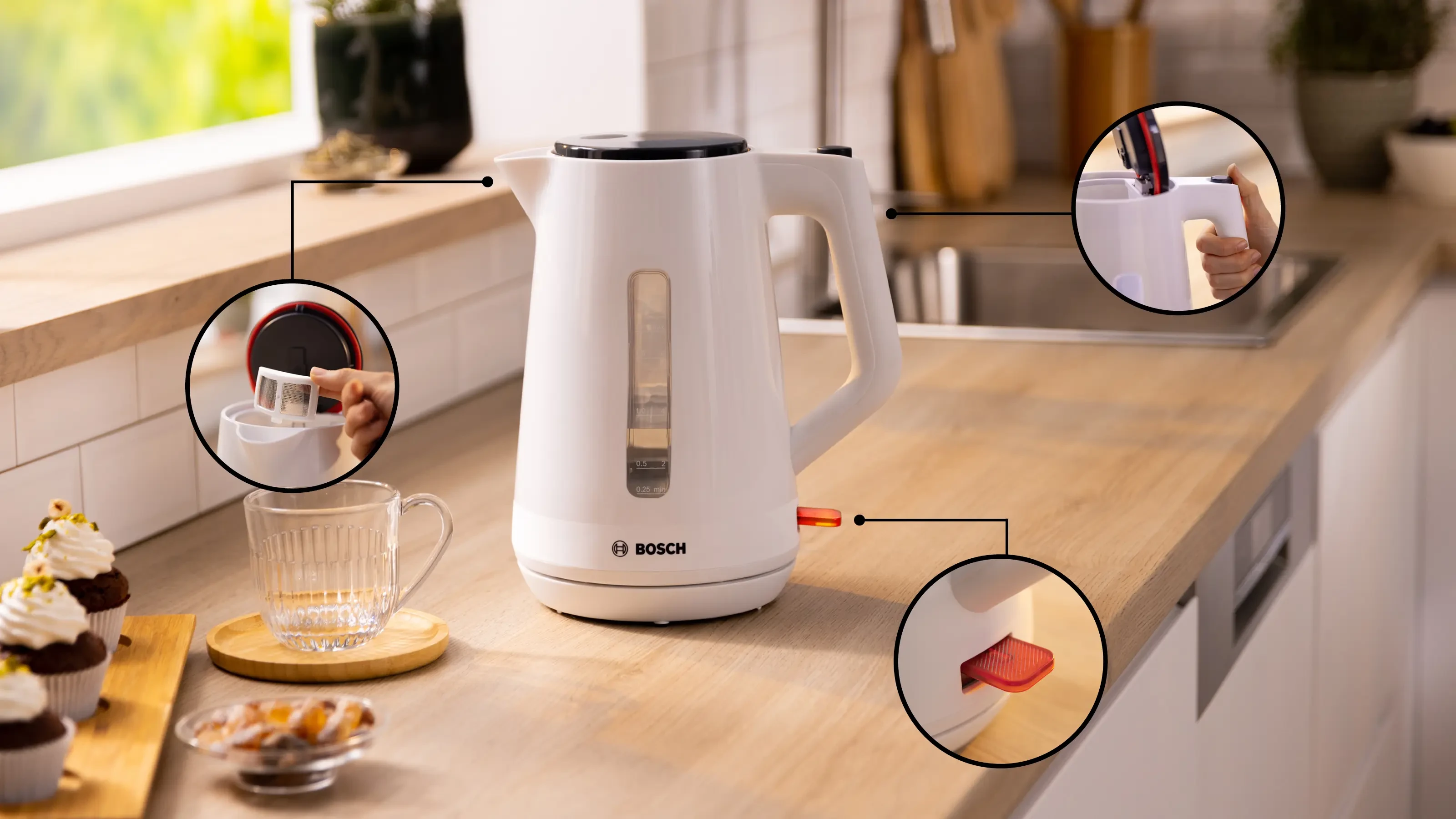 Bosch MyMoment TWK1M121GB Kettle White