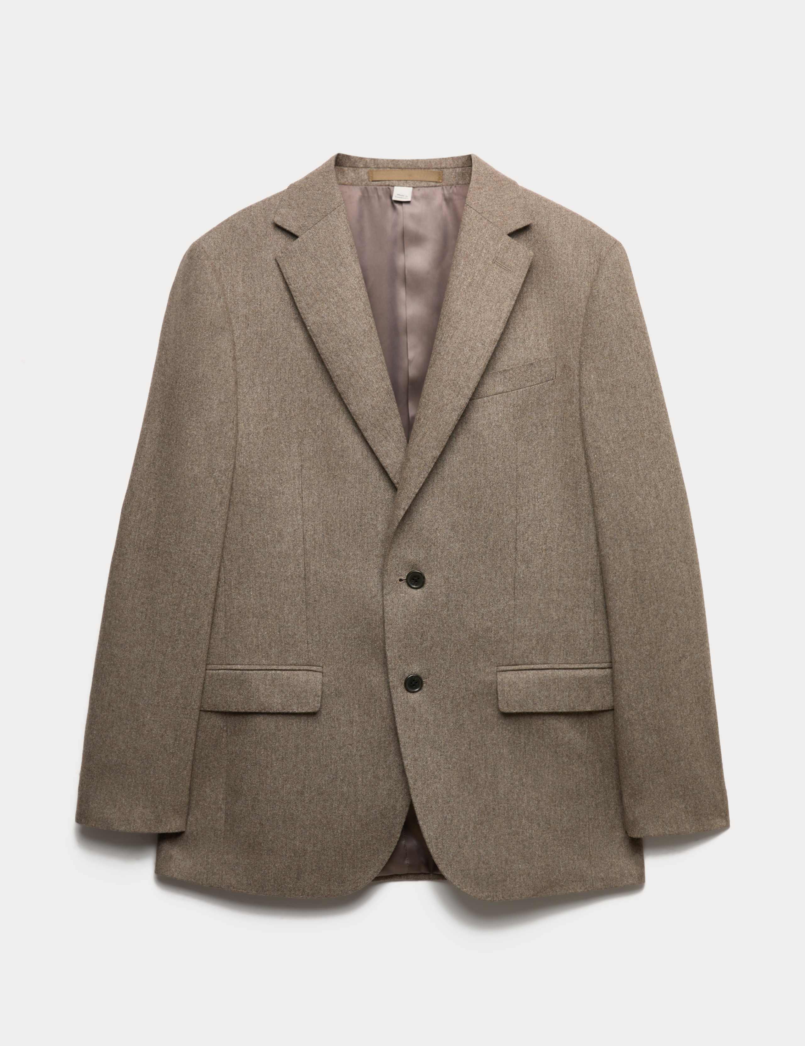 Tailored Fit Italian Wool Rich Tweed Suit Jacket