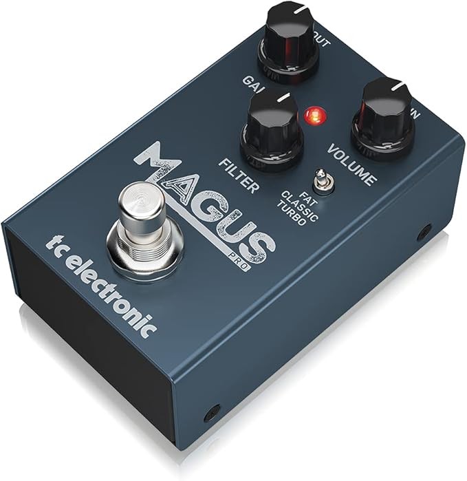 TC Electronic MAGUS PRO Classic High Gain Distortion Pedal, Fat Mids, Treble Filter Control, 3 Clipping Modes