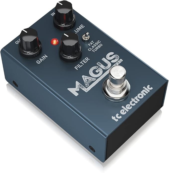 TC Electronic MAGUS PRO Classic High Gain Distortion Pedal, Fat Mids, Treble Filter Control, 3 Clipping Modes
