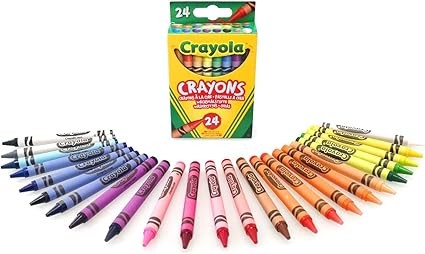 Crayola Crayons, Bright Strong Colours, Multi, 24 Count (Pack of 1)