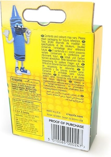 Crayola Crayons, Bright Strong Colours, Multi, 24 Count (Pack of 1)