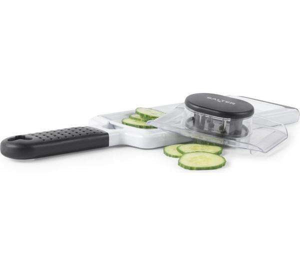 Salter 2-in-1 Mandoline Slicer (white) with free C&C