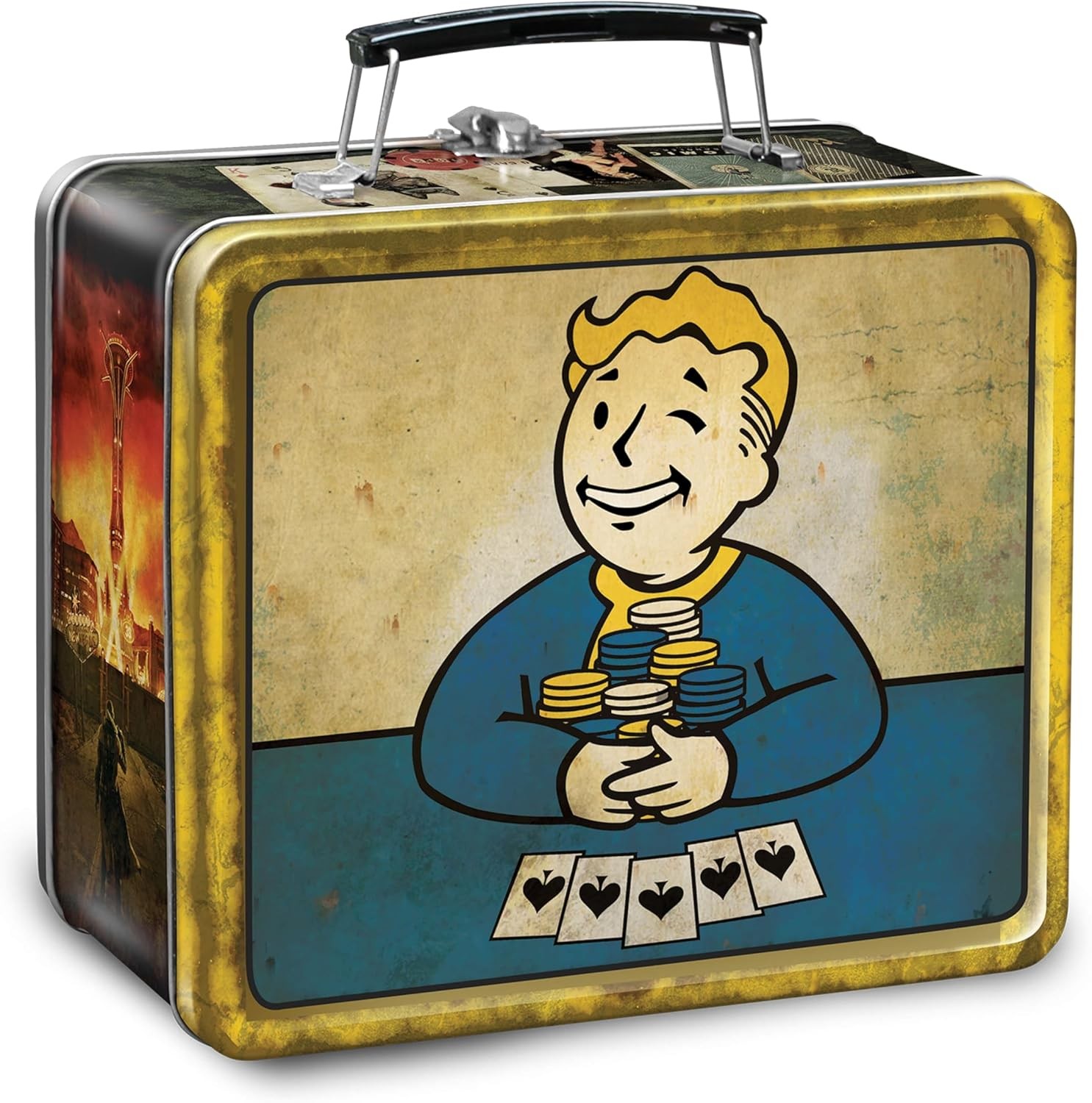 FanWraps Fallout Vault Boy New Vegas Lunchbox and Flask