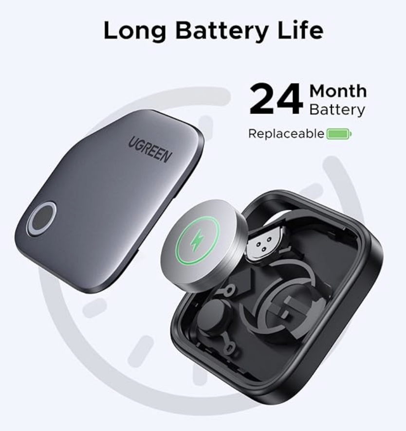 UGREEN FineTrack (4 Pack) Compatible with Apple Find My (iOS only), Air Tracker Tag with 2-Year Replaceable Battery - Sold by UGREEN GROUP LIMITED UK
