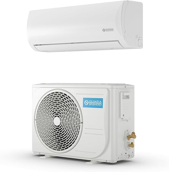 Olimpia Splendid Monosplit Mystral S1 E Inverter 12000 BTU Air Conditioner, 1 Indoor Unit + 1 External Unit, Gas R32, Energy Efficiency Class A++/A+, Integrated Wi-Fi, Self Clean