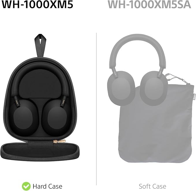 Sony WH-1000XM5 Wireless Over-Ear Headphones, Active Noise Cancelling, Spatial Audio, 30hr Battery, Bluetooth, Black