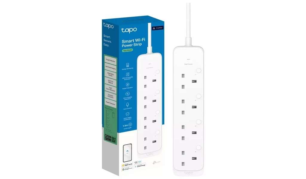 Tapo P304M Smart Plug Power Strip with Energy Usage Monitoring