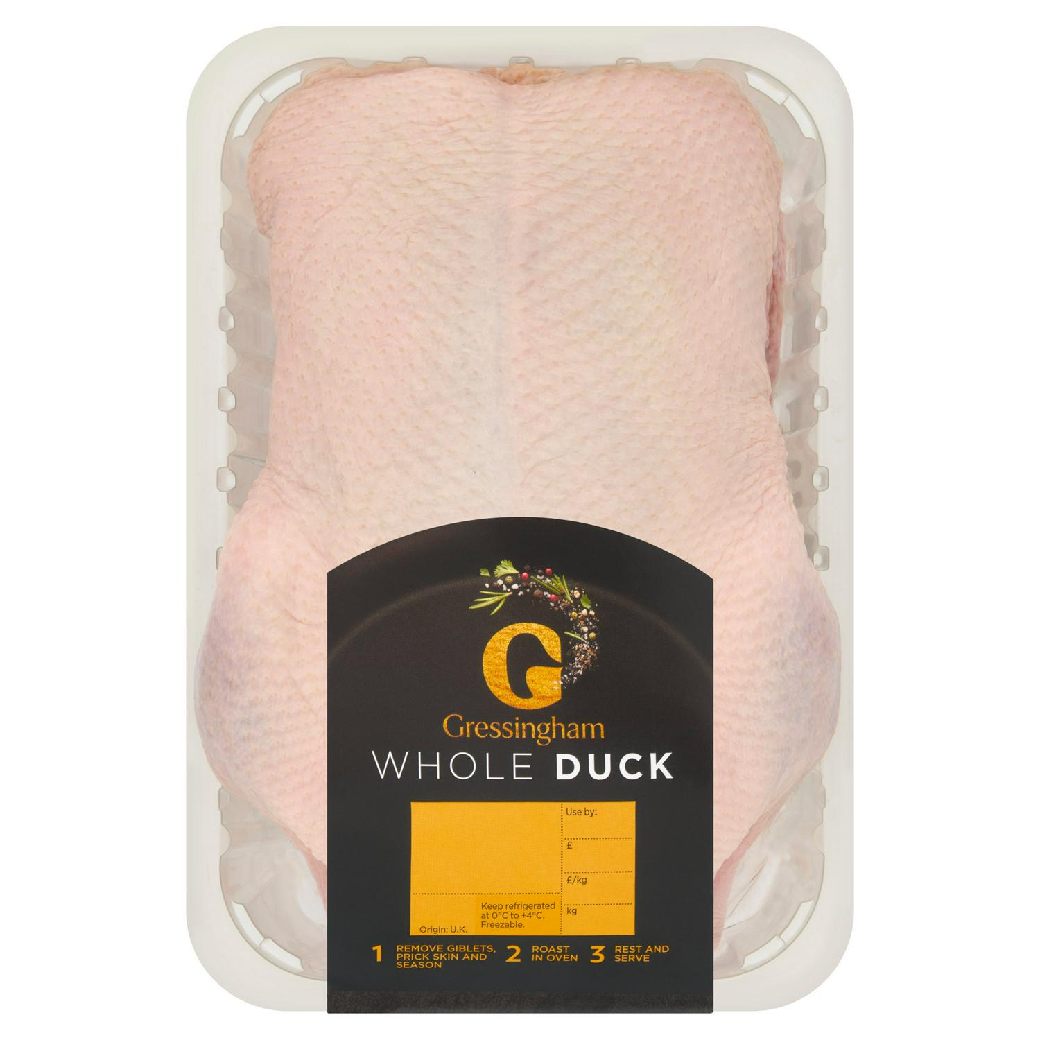Gressingham Deliciously Simple Whole Duck 1.8kg, Nectar price