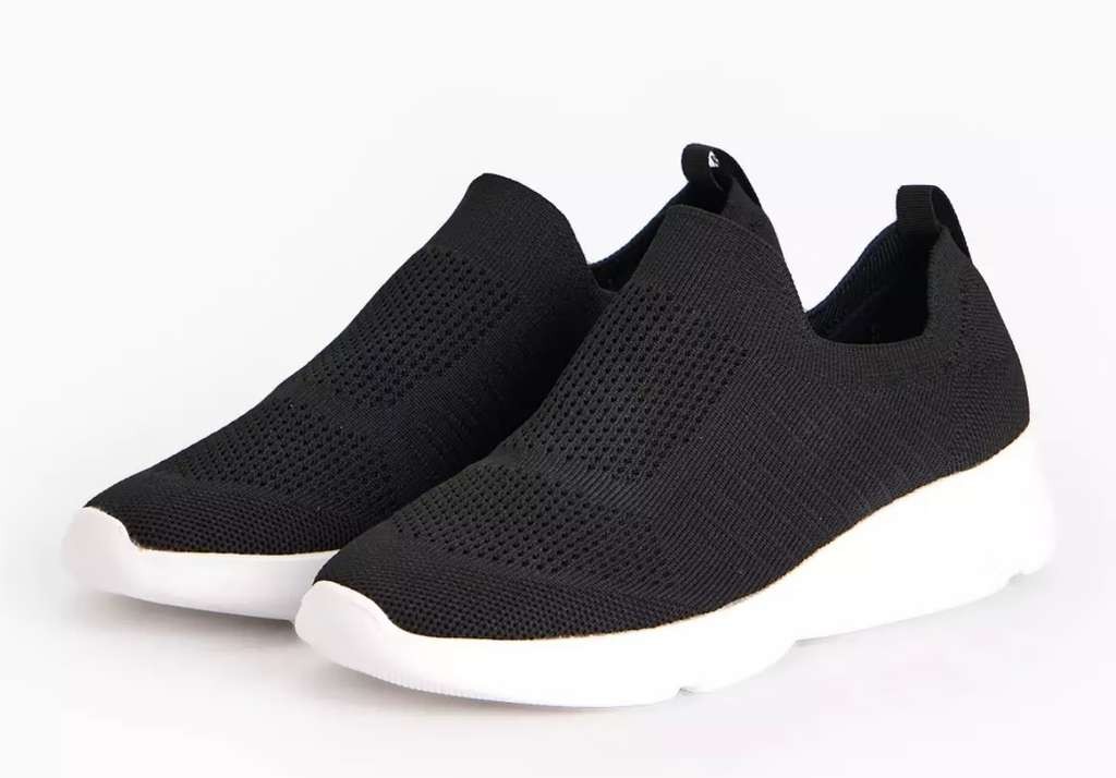 Black Knitted Slip On Trainers, Sizes 6, 7, 8, Free C&C