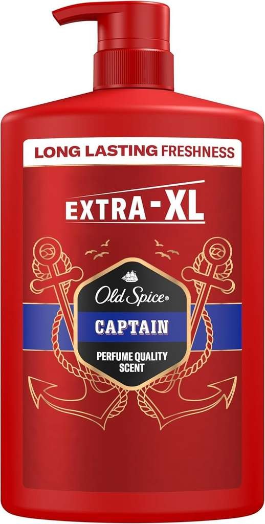 Old Spice Captain men's shower gel & shampoo 1L, max £3.56 on S&S