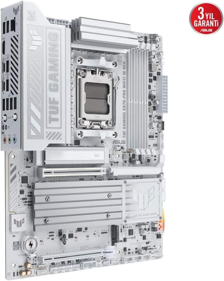 ASUS TUF Gaming X870-PRO WiFi7 Neo ATX Motherboard, White