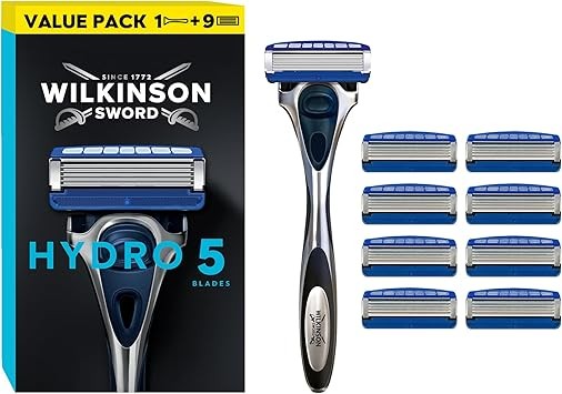 Wilkinson Sword Hydro 5 men's razor pack (handle + 9 blades)