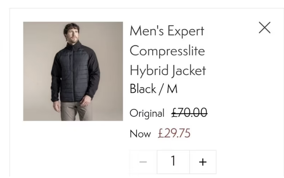 Men's Expert Compresslite Hybrid Jacket in Black / Dark Navy (S-3XL) - With DFC Code + Free Delivery with Free Sign Up