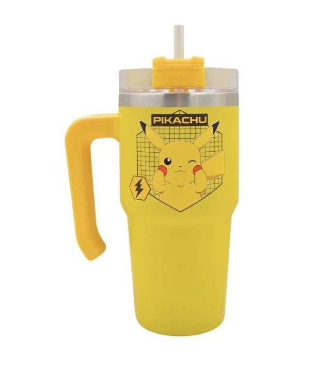 Hox Pokemon Pikachu Yellow Travel Insulated Cup 600ml